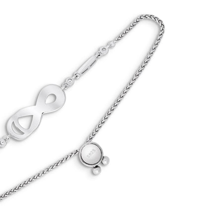 925 Sterling Silver Infinity Bracelet for Women - Tweov Jewels