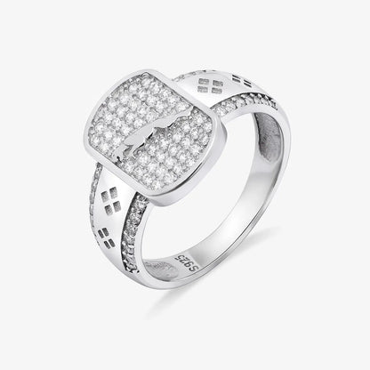 Silver Jaguar Mens Ring - Tweov Jewels