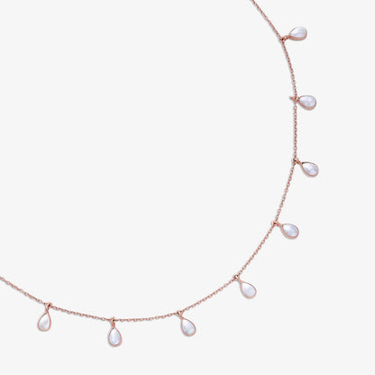 Gold Plated Drop Pearl Necklace - Tweov Jewels