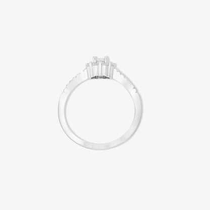 CZ Petite Halo Ring for Women