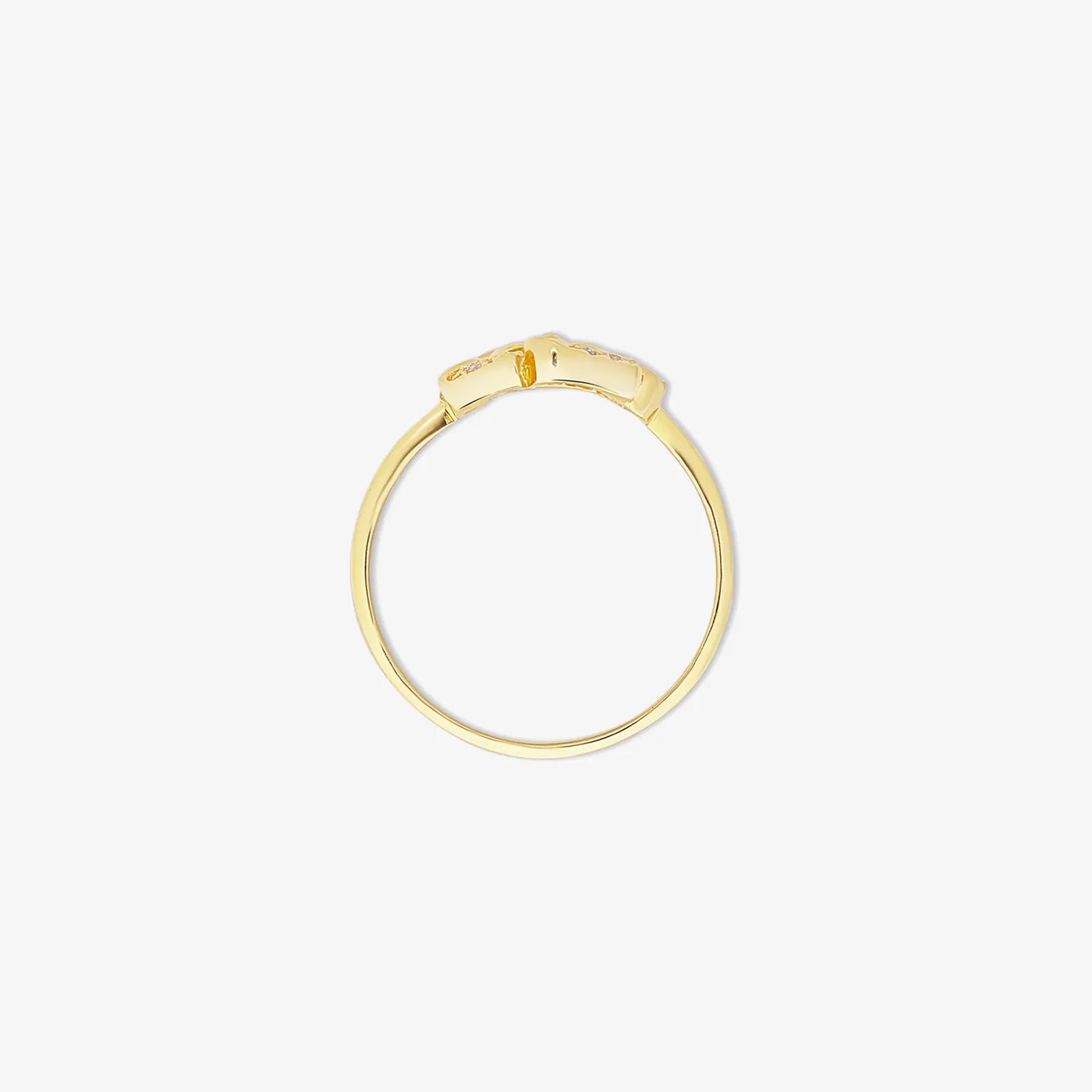 Gold Plated Designer Flower Silver Ring - Tweov Jewels