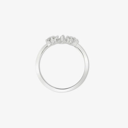 Silver Duo Flower Ring - Tweov Jewels