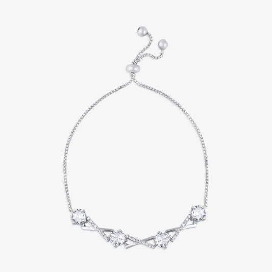 Designer Infinity Silver Chain Bracelet - Tweov Jewels