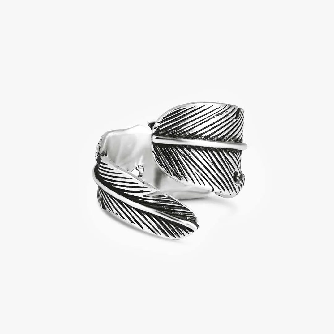 Silver Feathers Rings - Tweov Jewels
