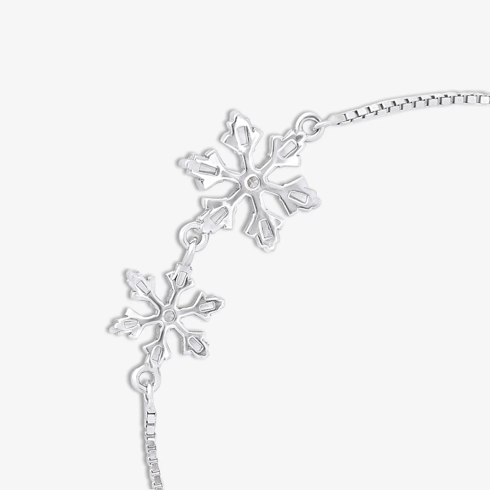 Snowflake Design Silver Bracelet - Tweov Jewels