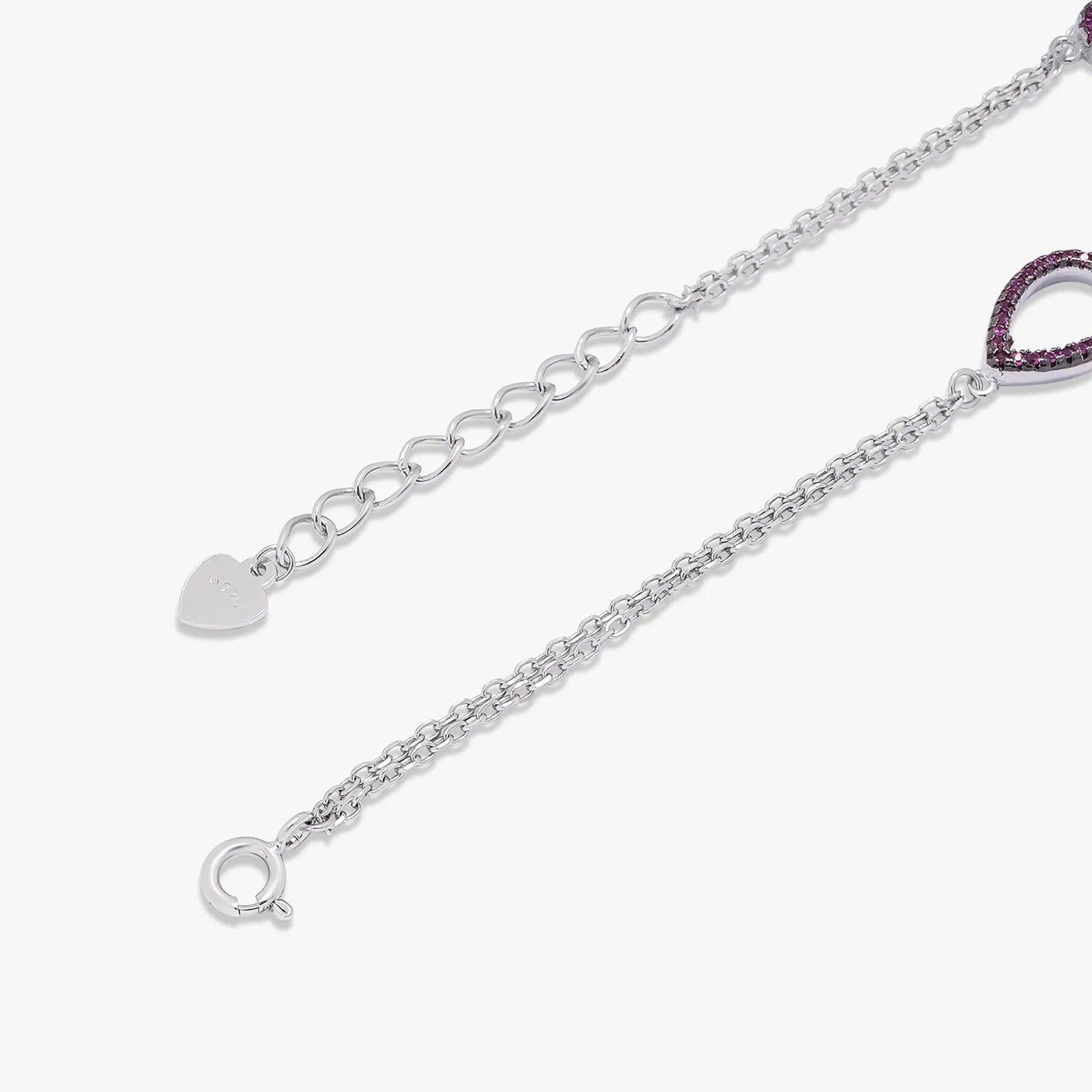 Drop Shape Silver Chain Bracelet - Tweov Jewels