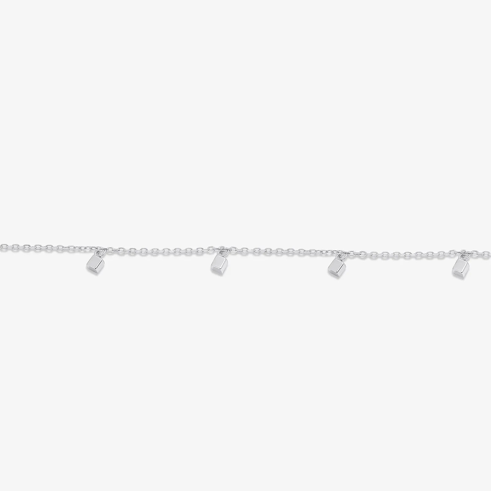 Silver Cubic Rope Link Bracelet - Tweov Jewels