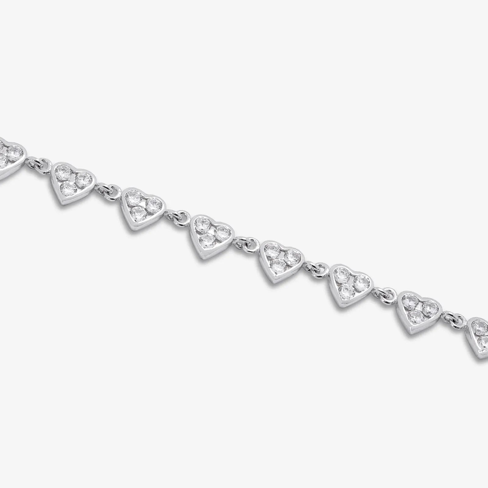 Silver Small Heart Charm Bracelet - Tweov Jewels