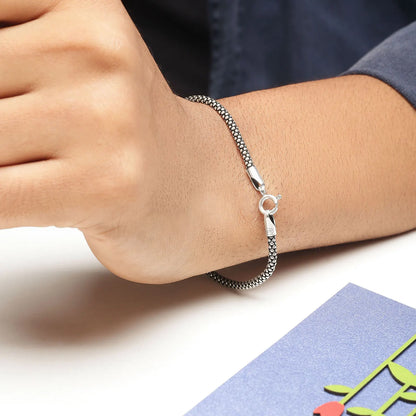 Handcrafted Silver Chain Bracelet - Tweov Jewels