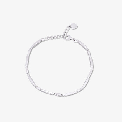 CZ Silver Link Chain Bracelet - Tweov Jewels