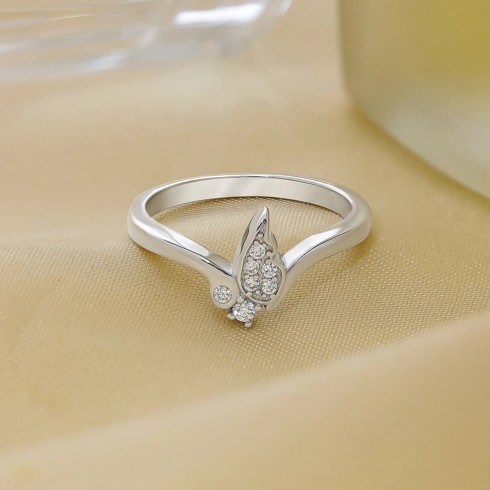 Butterfly Wings Silver Ring - Tweov Jewels