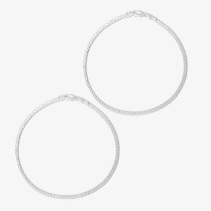 Thin Silver Rope Chain Anklet for Women - Tweov Jewels
