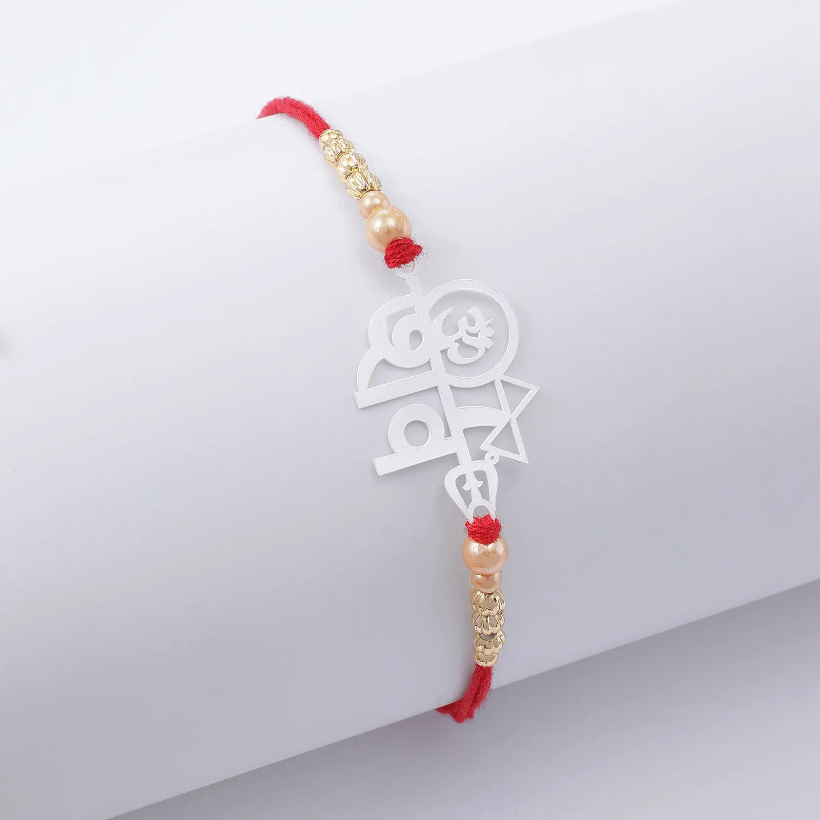 Om Silver Rakhi for Brother (Pack of Three) - Tweov Jewels