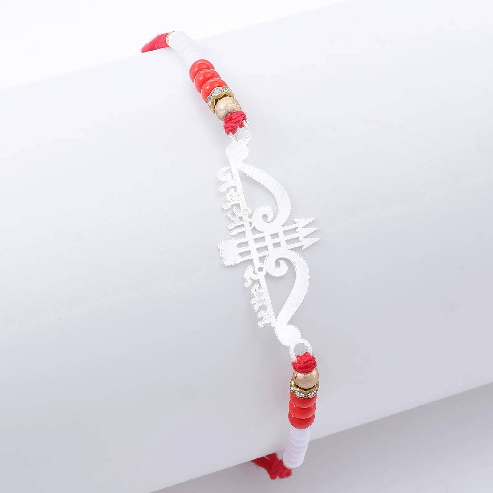 Jai Shri Ram Silver Rakhi for Brother (Pack of Three) - Tweov Jewels