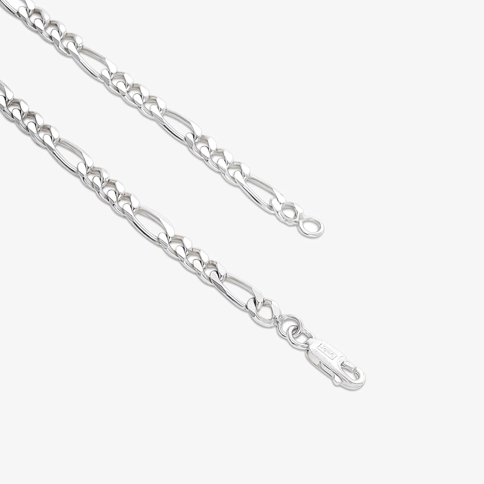 Silver Figaro Link Bracelet - Tweov Jewels