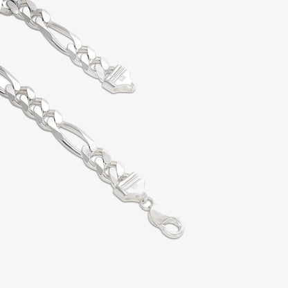 Simple Figaro Link Silver Bracelet - Tweov Jewels
