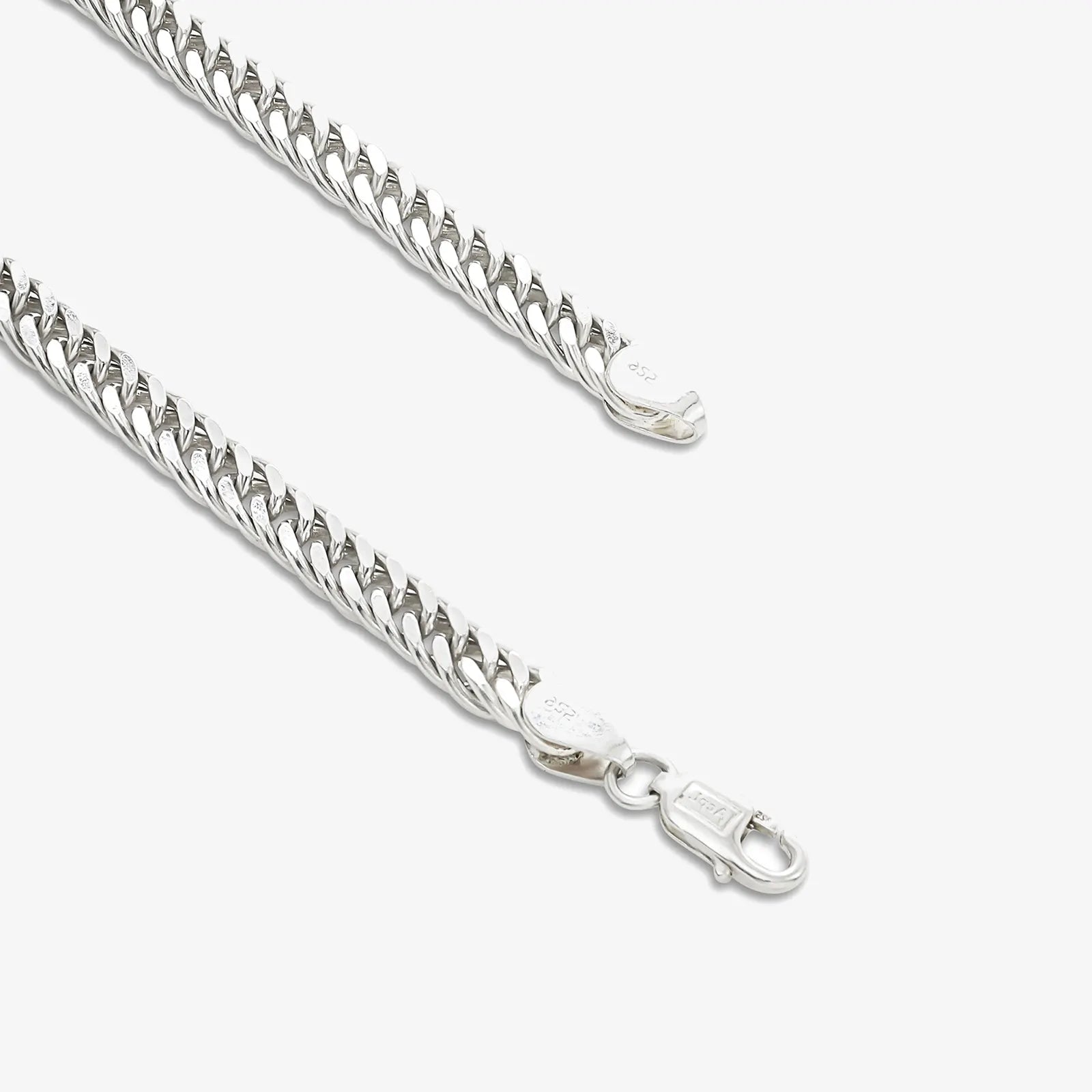 Slim Curb Link Silver Bracelet - Tweov Jewels