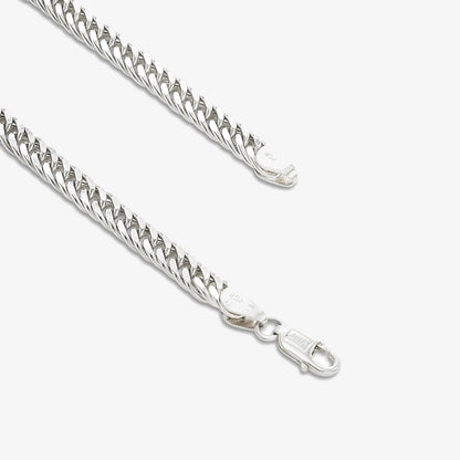 Slim Curb Link Silver Bracelet - Tweov Jewels