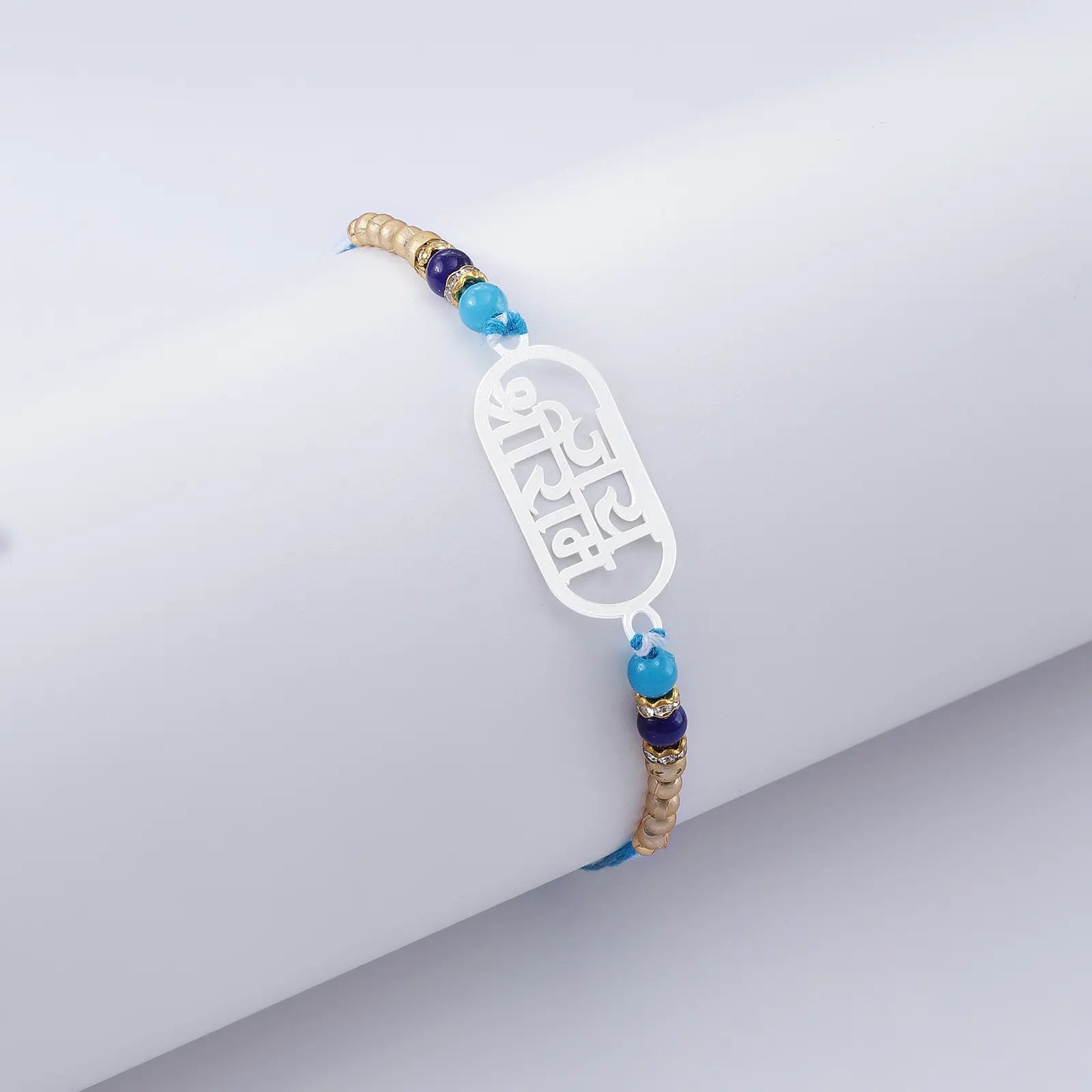 Krishna Mahadev Silver Rakhi for Brother (Pack of Three) - Tweov Jewels