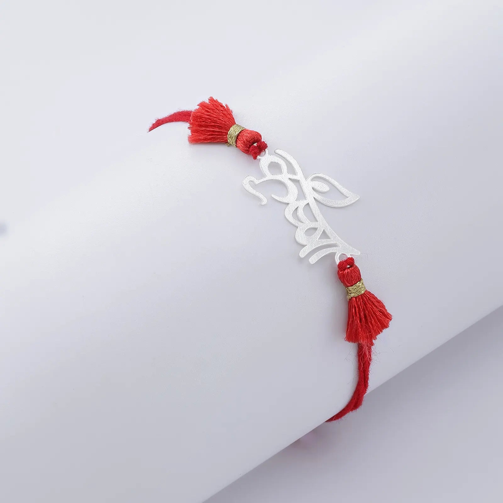 Krishna Mahadev Silver Rakhi for Brother (Pack of Three) - Tweov Jewels
