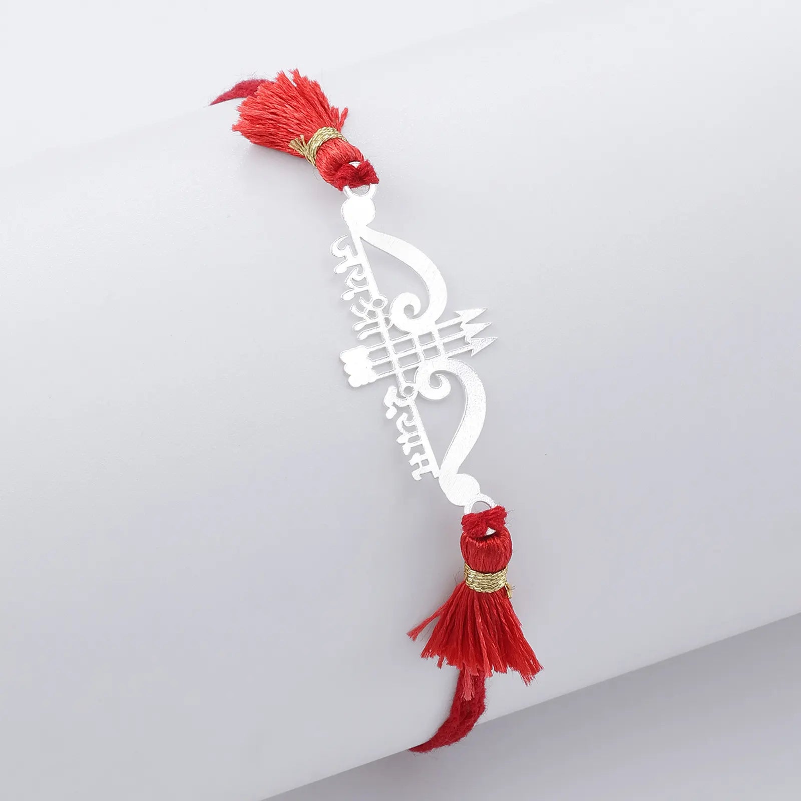 Jai Shri Ram Silver Rakhi for Brother (Pack of Three) - Tweov Jewels