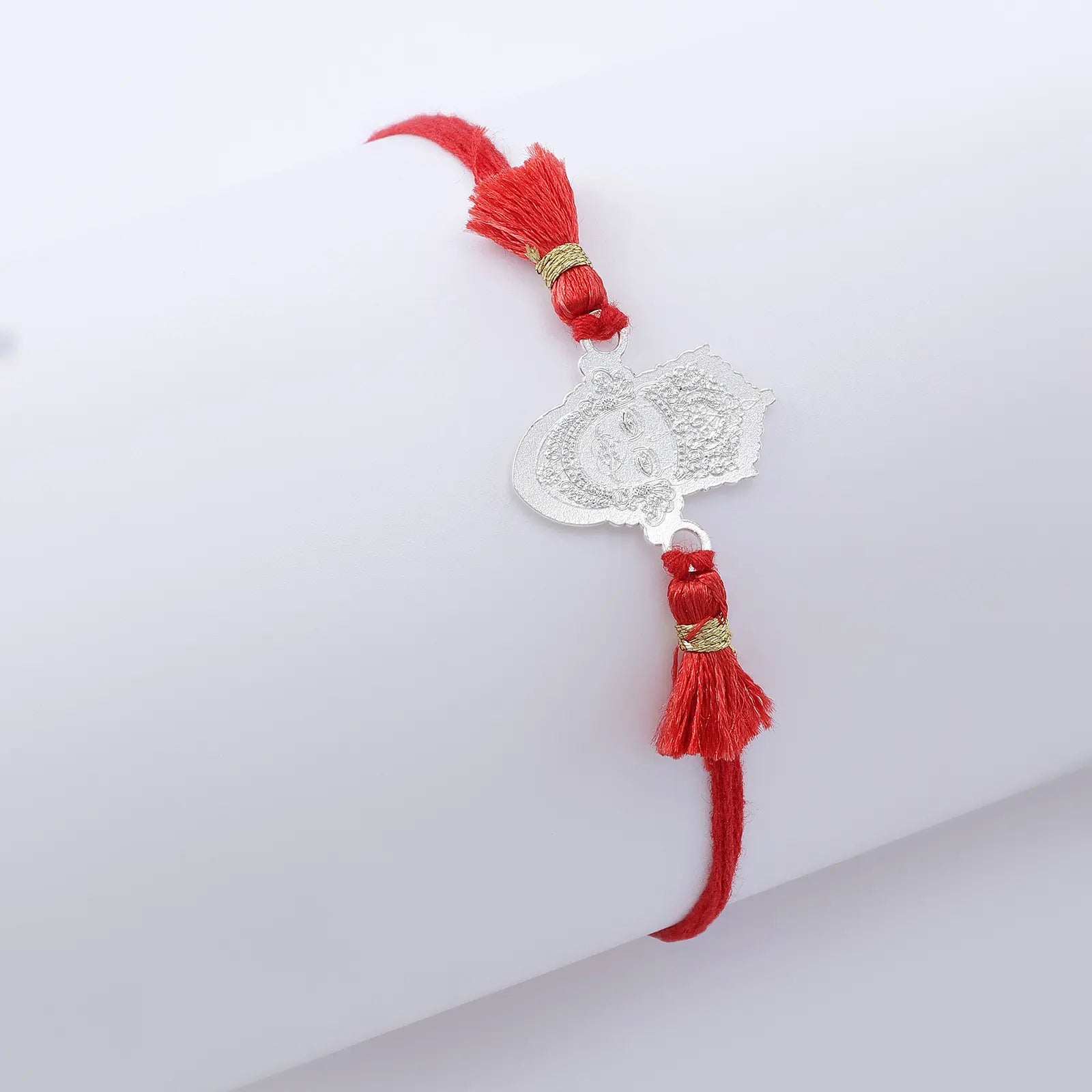Khatu Shyam Silver Rakhi for Brother (Pack of Three) - Tweov Jewels
