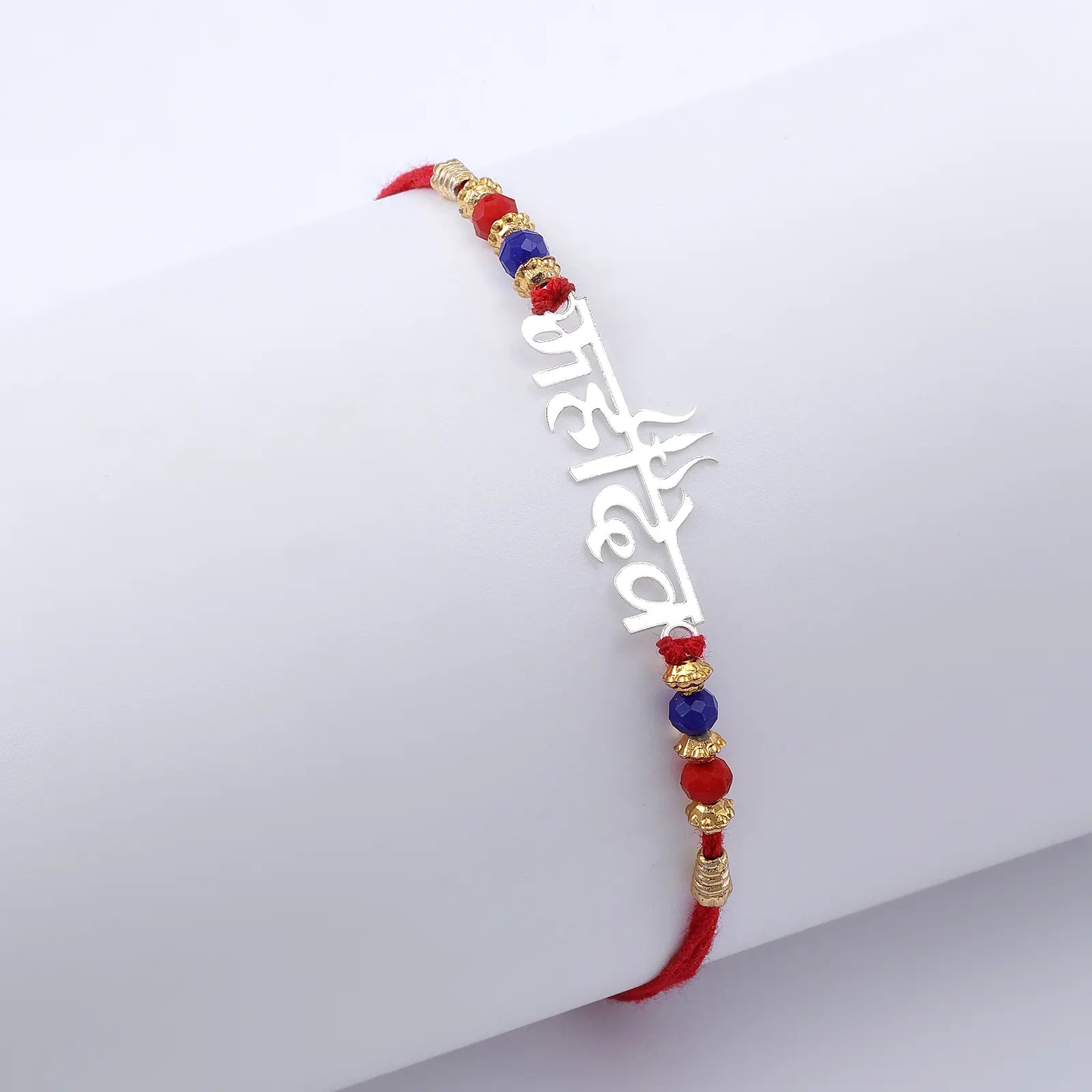 Krishna Mahadev Silver Rakhi for Brother (Pack of Three) - Tweov Jewels