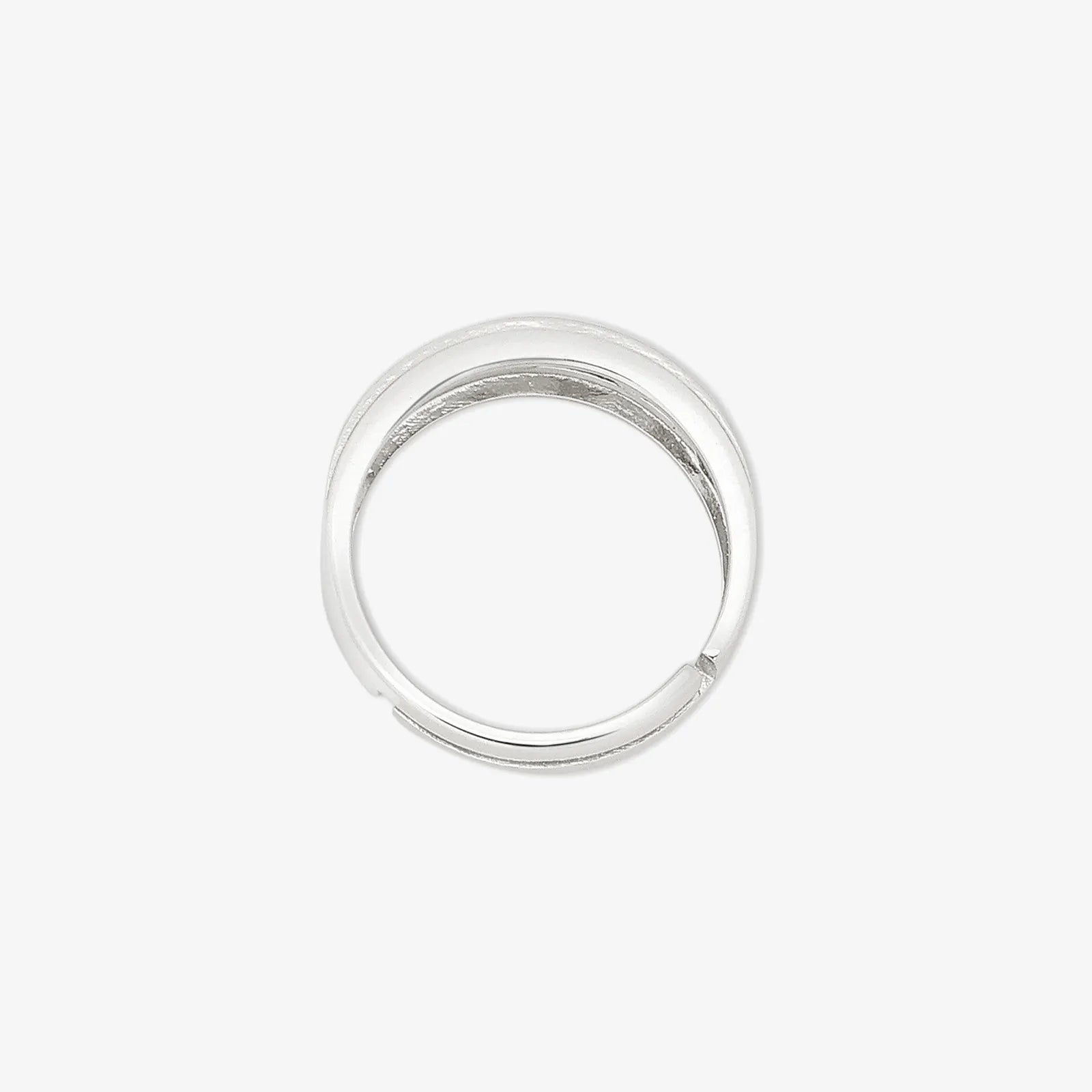 Silver CZ Band Ring for Women - Tweov Jewels