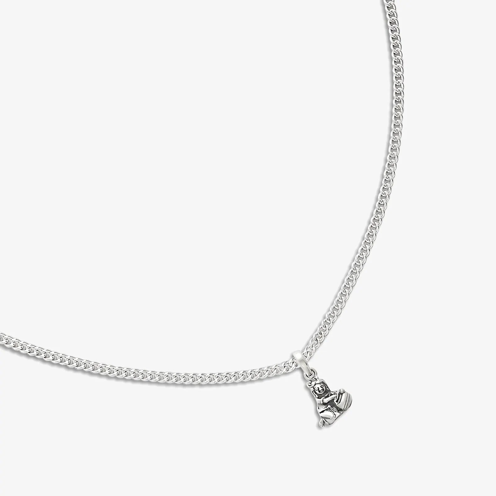 Laddu Gopal Silver Pendant Chain - Tweov Jewels