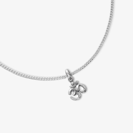 Silver Om Pendant with Spiritual Connection - Tweov Jewels