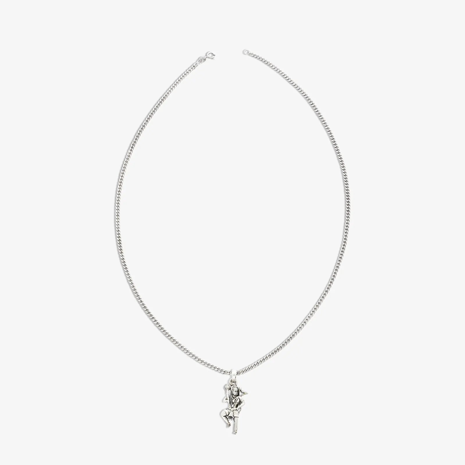 Pure Silver Hanuman Pendant Chain - Tweov Jewels