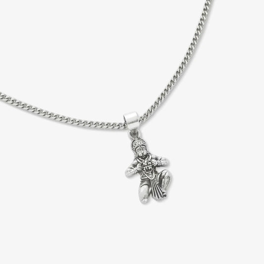 Pure Silver Hanuman Pendant - Tweov Jewels
