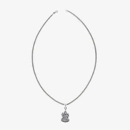 Pure Silver Lakshmi Maa Pendant Chain