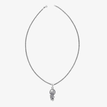 Bal Hanuman Silver Pendant with Silver Chain