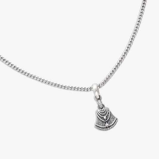 Pure Sterling Silver Khatu Shyam Locket - Tweov Jewels