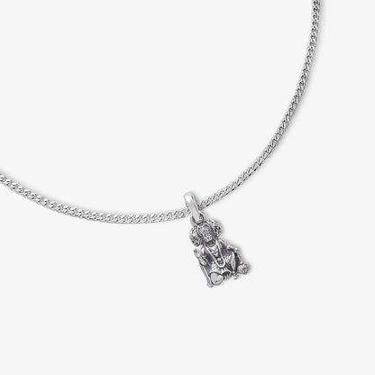 Silver Panchmukhi Hanuman ji Kavach Locket - Tweov Jewels