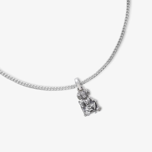 Silver Panchmukhi Hanuman ji Kavach Locket - Tweov Jewels