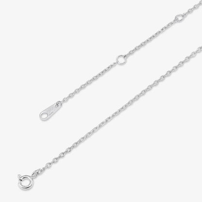 Shiny Square Ad Silver Necklace - Tweov Jewels