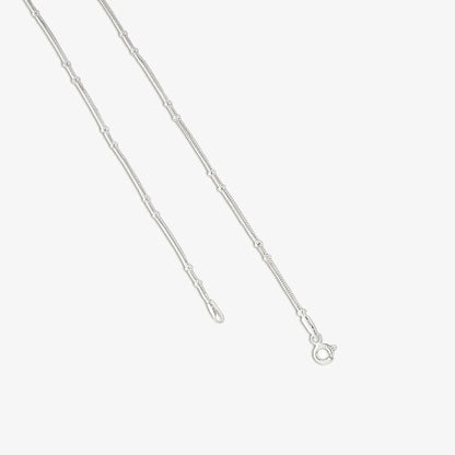 Silver Snake Chain Bead Anklet - Tweov Jewels