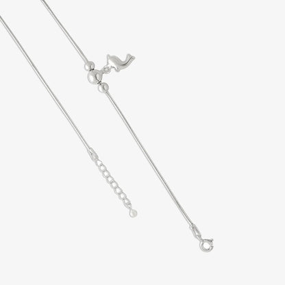 Dolphin Design Silver Chain Anklet - Tweov Jewels
