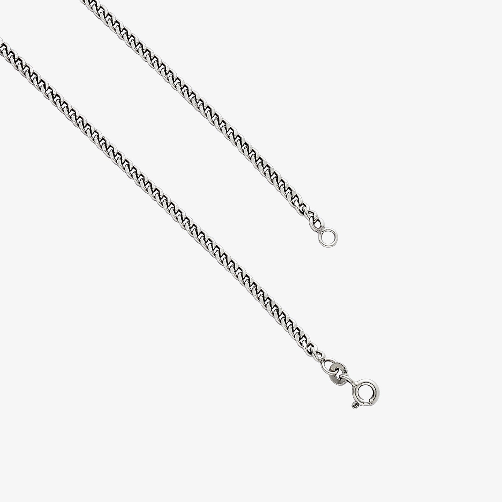 Lord Ganesha Silver Pendant with Silver Link Chain