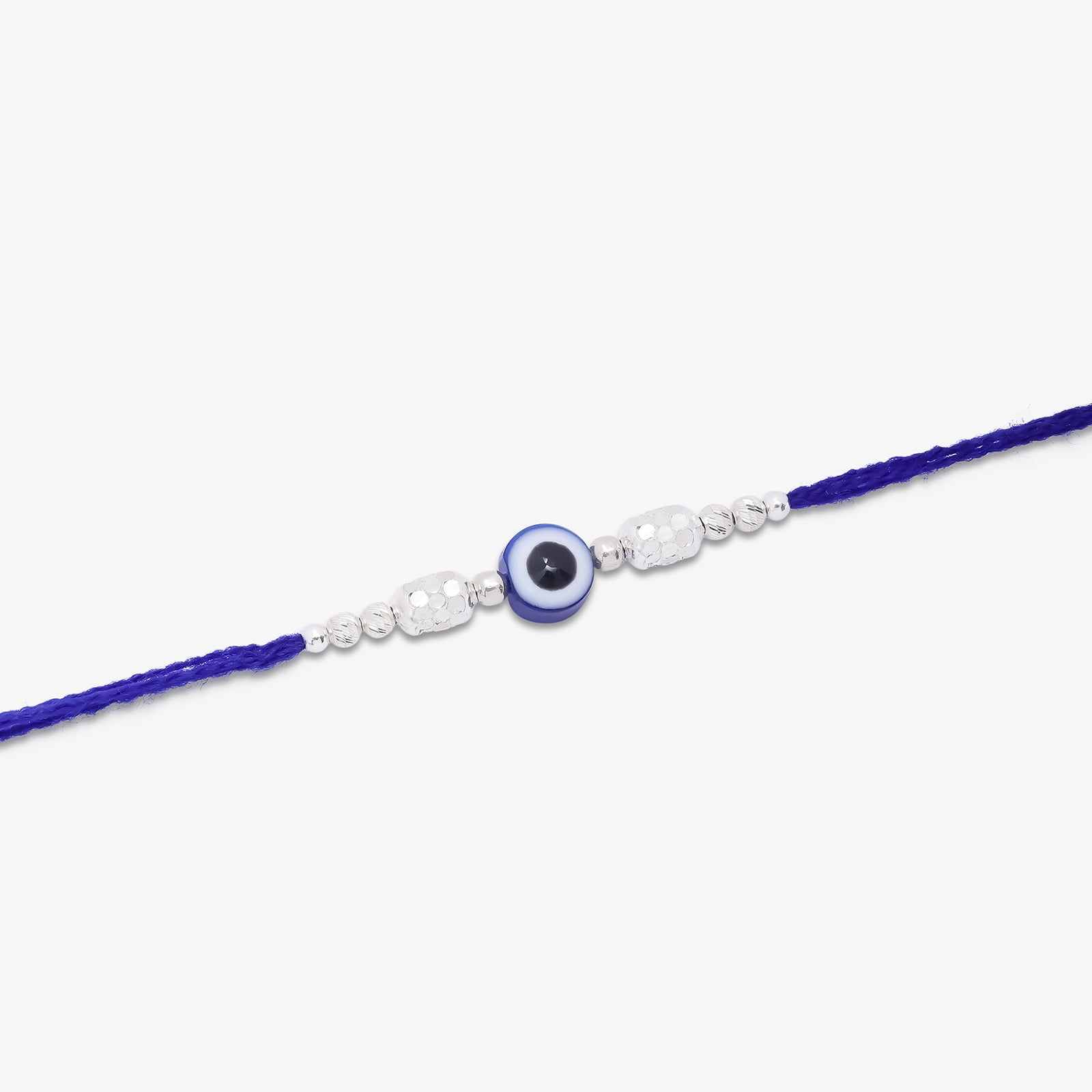 Evil Eye Silver Rakhi for Brother - Tweov Jewels