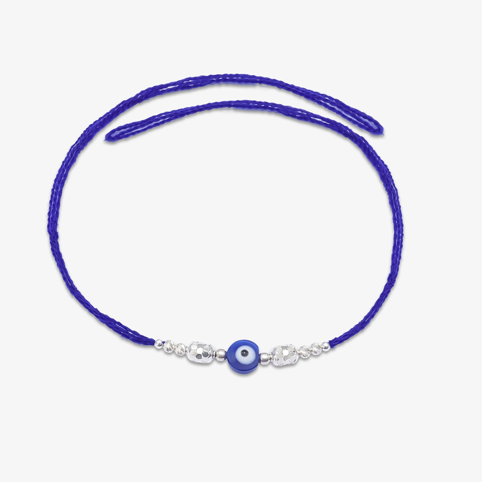Evil Eye Silver Rakhi for Brother - Tweov Jewels