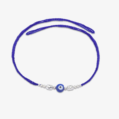 Evil Eye Silver Rakhi for Brother - Tweov Jewels