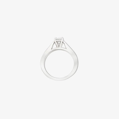 Round Solitaire Silver Ring - Tweov Jewels
