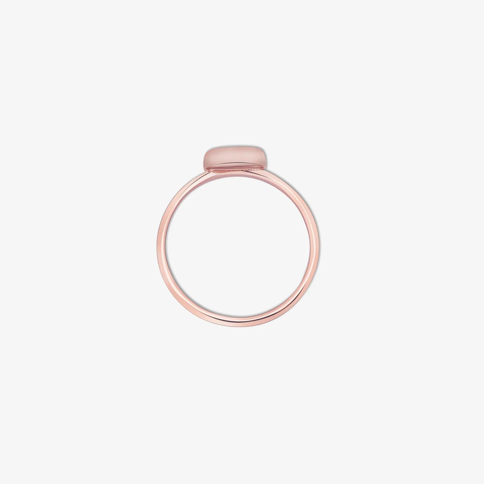 Rose Gold Plated Heart Silver Ring - Tweov Jewels
