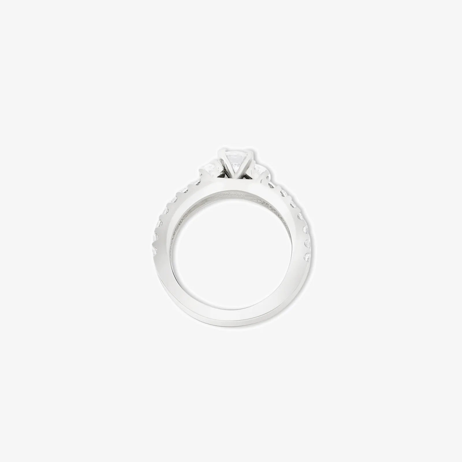 Silver Solitaire CZ Stylish Ring - Tweov Jewels