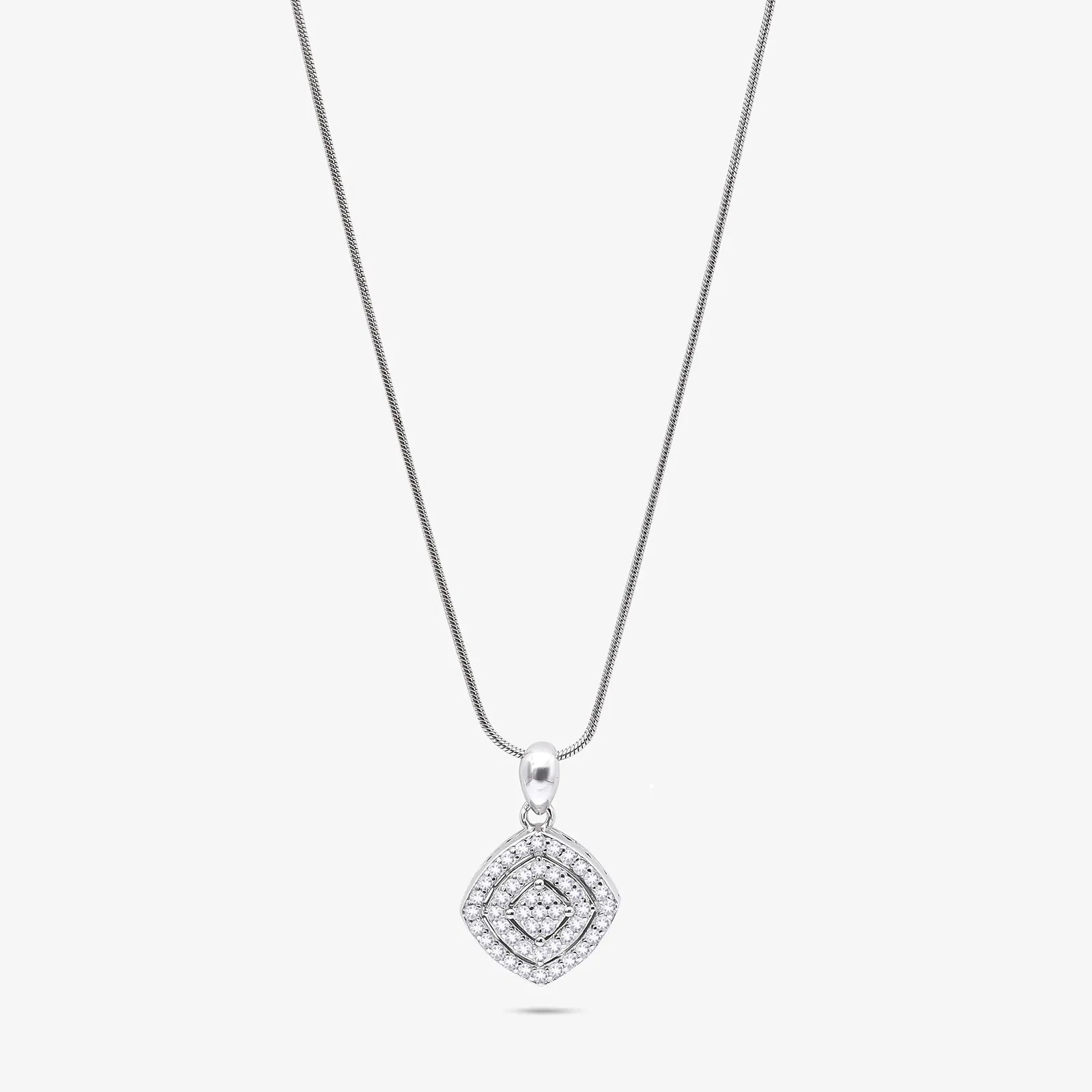 CZ Pendant & Stud Earrings Set for Women