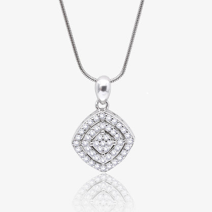 CZ Pendant & Stud Earrings Set for Women