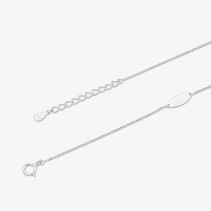 Floral PInk CZ Silver Anklets for Women